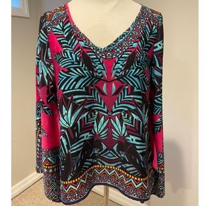 Pink Owl Wide Sleeve Top